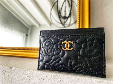 chanel business card holder